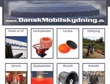 Tablet Screenshot of danskmobilskydning.dk